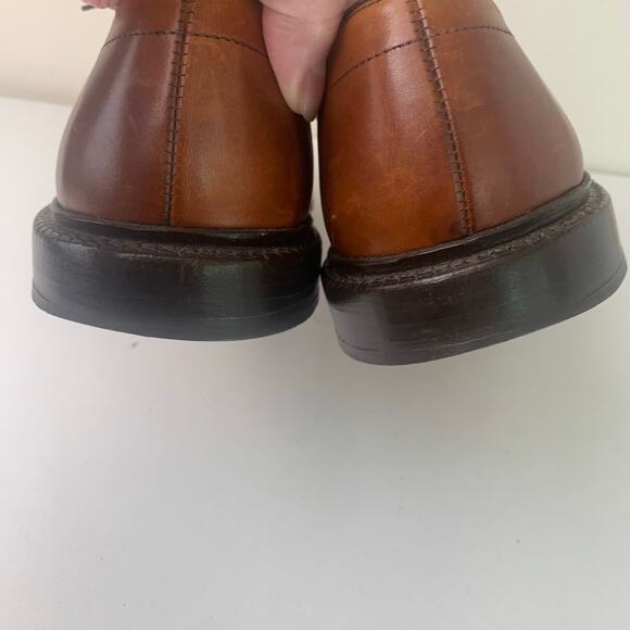 Allen Edmonds Dawson Conac Brown Leather Split Toe Oxfords Mens 11.5 D USA main image 7